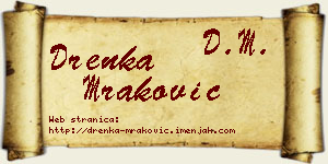 Drenka Mraković vizit kartica